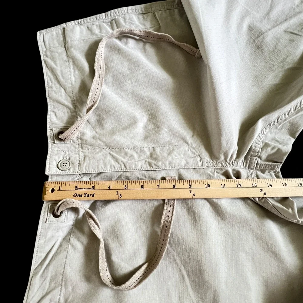 Gap Ripstop Cargo Pants NWT Drawstring Khaki Tan Mens XXL Outdoor Lightweight